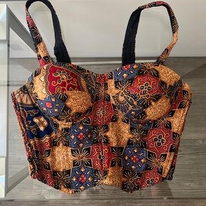 VINTAGE BEADED CROP TOP